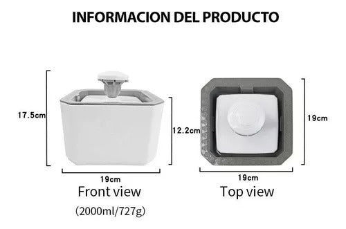Fuente dispensador automático de agua pa
